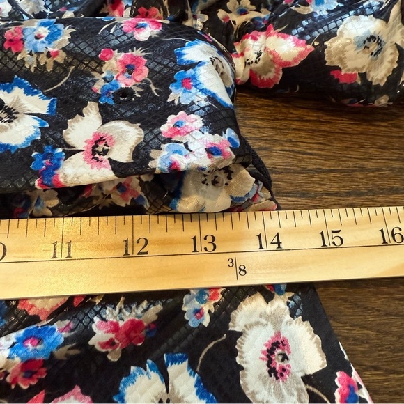 ROTATE Birger Christensen Size 2 Jojo Floral Print Midi Shirtdress - Picture 9 of 12